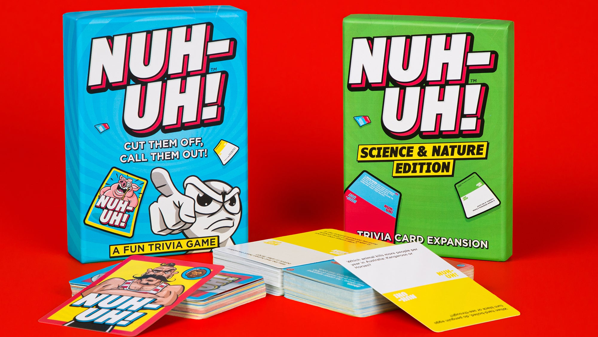 Nuh-Uh! Trivia Card Game + Expansion Pack – Be Amazed