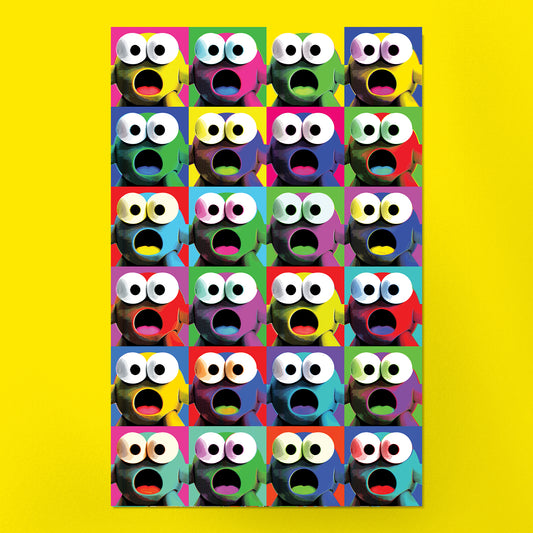 Bartholomew Eggbert Amazed Pop Art Poster